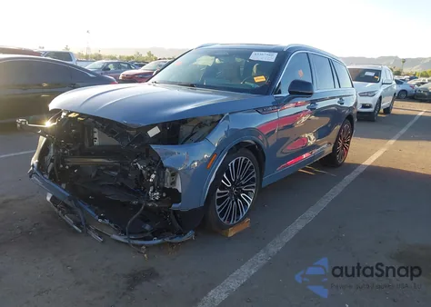 2025 Lincoln Aviator Black Label из США, поврежденный, VIN 5LM5J9XC0SGL08375